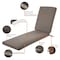 Classic Accessories Ravenna Water-Resistant Patio Chaise Cushion, 80 x 26 x 3 Inch, Dark Taupe 62-178-011001-EC - alternate 7